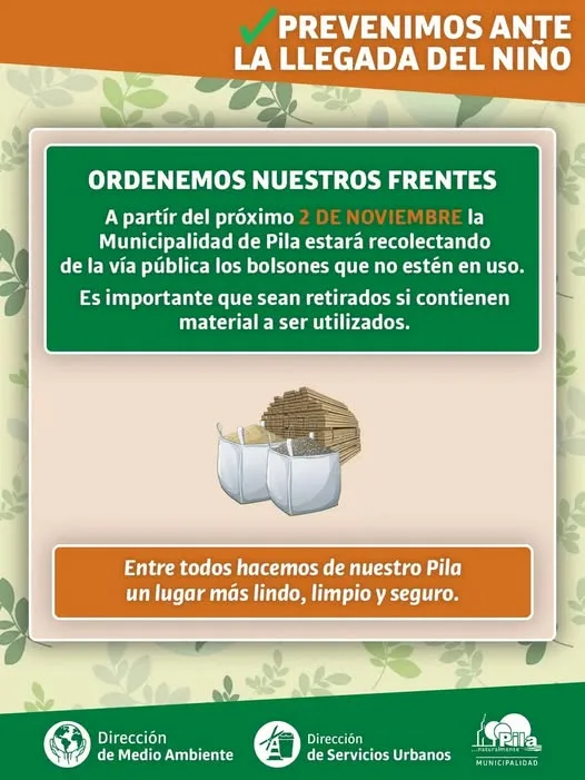 PREVENIMOS ANTE LA LLEGADA DEL NIÑO